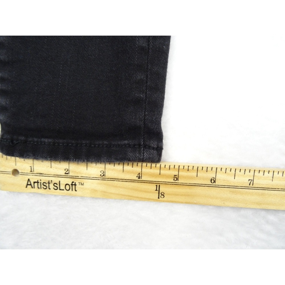 American Eagle Jeans Womens Size 8 Black High Rise Jegging Stretch Distressed - Picture 16 of 16